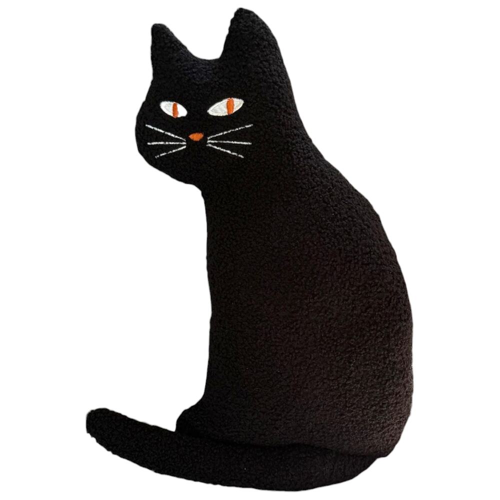 Hyde & EEK Boutique Black Cat Halloween Throw Pillow Plush Target Decor - Picture 3 of 5